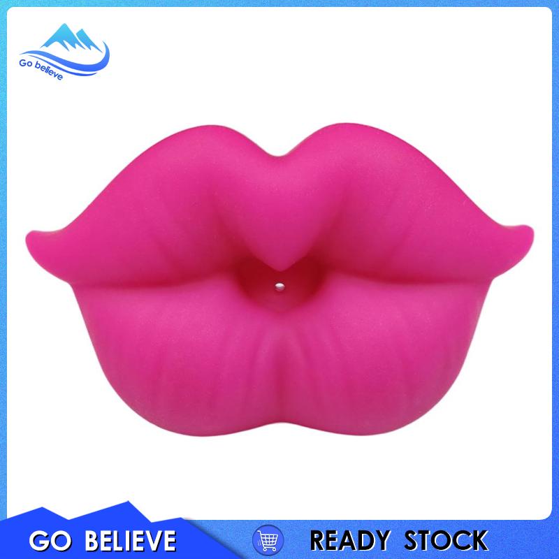 Núm Ti Giả Bằng Silicon Mềm Hình Đôi Môi Vui Nhộn Dễ Vệ Sinh Cho Bé