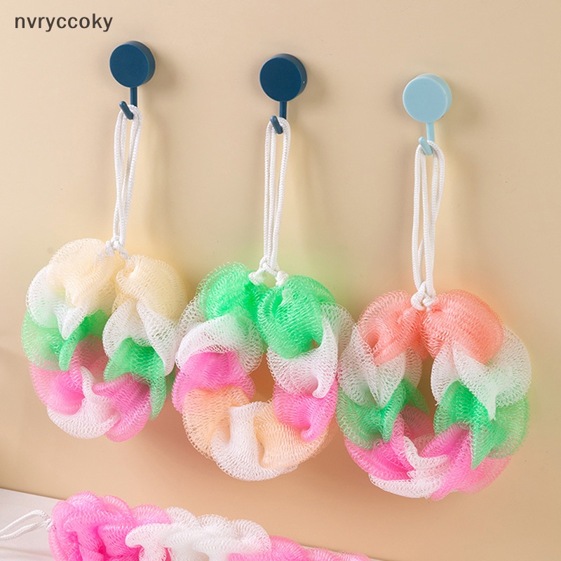 Bộ 1 / 2 Bàn Chải Xốp nylon Chà Lưng Mát Xa Cơ Thể Khi Tắm