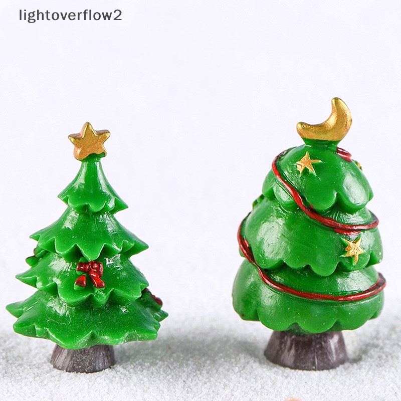 Mô Hình Cây Thông Giáng Sinh Mini Bằng Nhựa resin Trang Trí Tiểu Cảnh