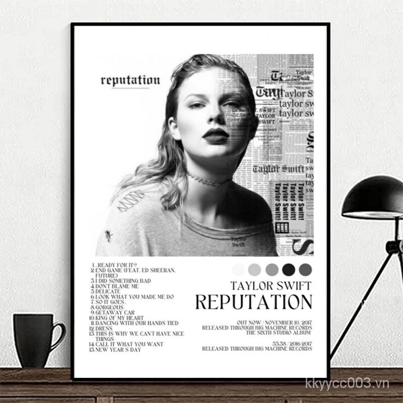 Tranh Vải Bạt Treo Tường In Hình taylor swift Trang Trí Nhà Cửa