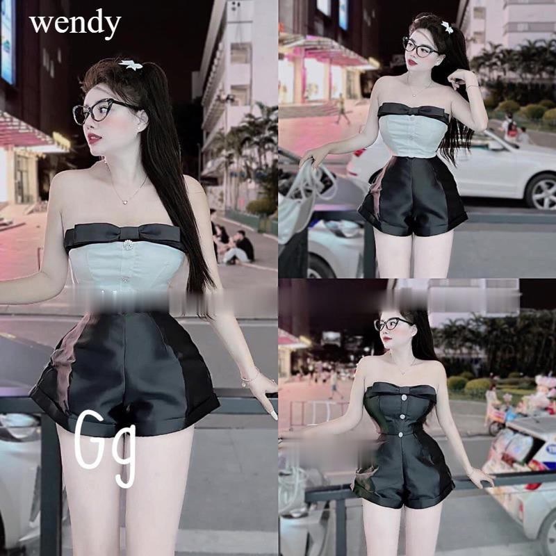Set Jumpsuit tacta 2 màu trắng, đen gg, Jumb cup siêu hack dáng lên form dàng chuẩn đi chơi bao xịn wendy