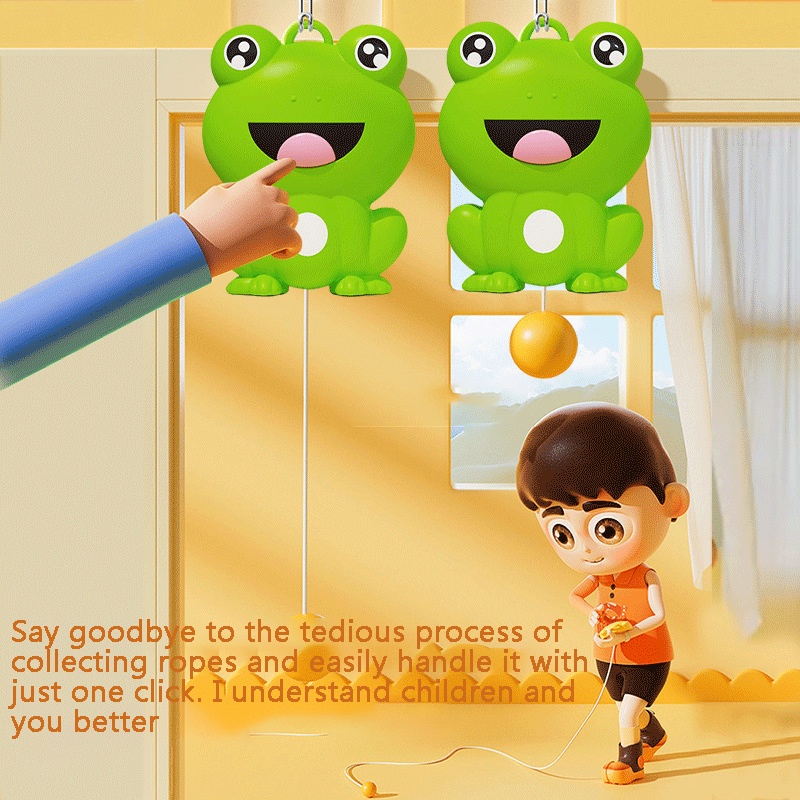 Beibeiyin Đồ Chơi Tập Bóng Bàn Tự Động Thu Gọn Cho Bé