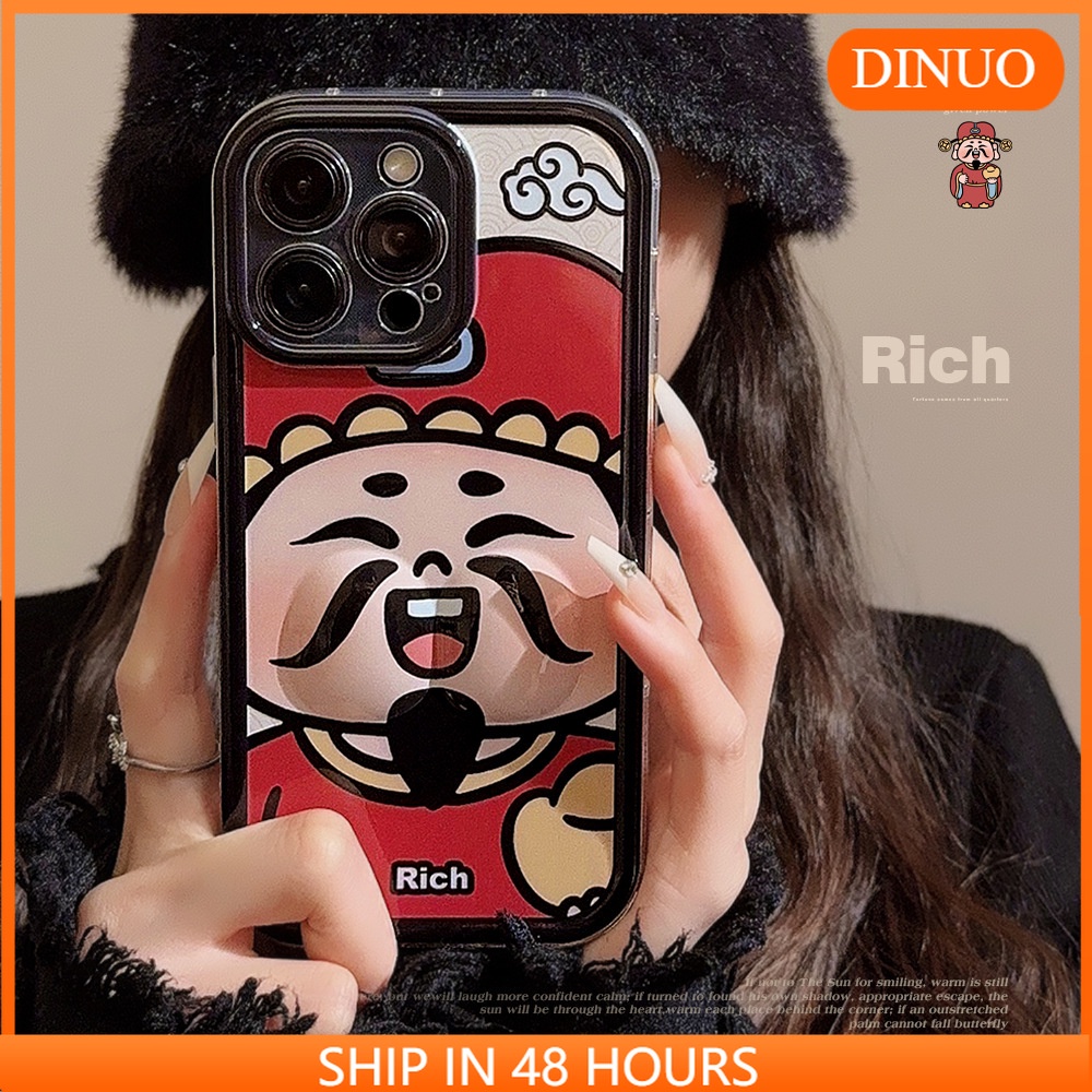 ỐP LƯNG IPHONE Ốp Điện Thoại Trong Suốt In Hình Thần Tài Cho iphone15 / 14promax / 13 / 12 / 11 / xr / xs / x / xsmax