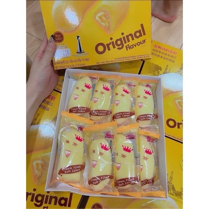 -𝐌𝐨𝐨𝐌𝐨𝐨- bánh chuối thái lan, bánh chuối 711, bánh sầu riêng thái lan, bánh xoài thái lan hộp 4 và 8 cái