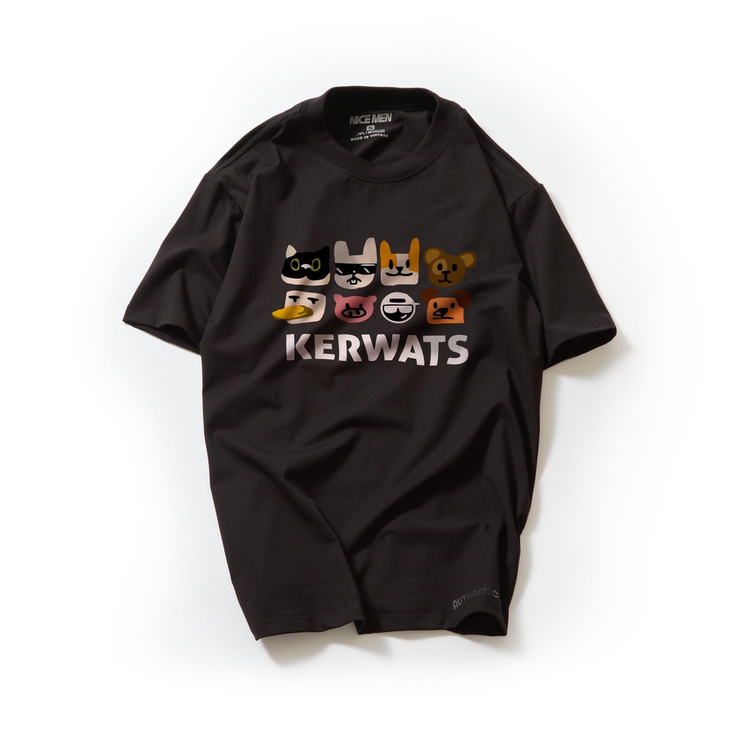 Áo thun nam cổ tròn đẹp ngắn tay chất vải cotton cao cấp, dễ phối size đến 95kg NICEMEN ATKERWATS