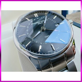 Đồng hồ chính hãng nam Frederique Constant Classic Quartz GMT 40mm FC-= - Máy pin Thụy Sĩ - Kính Sapphire  THUHA LUX