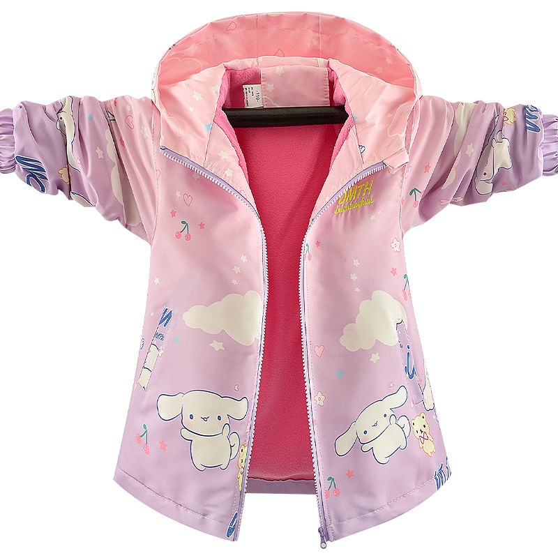 Áo Khoác Họa Tiết Hoạt Hình Phối Màu gradient Xinh Xắn Dành Cho Bé 2023