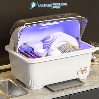 Landeli khay đựng chén dĩa / dụng cụ ăn uống cỡ nhỏ khử trùng đa năng tiện dụng cho nhà bếp