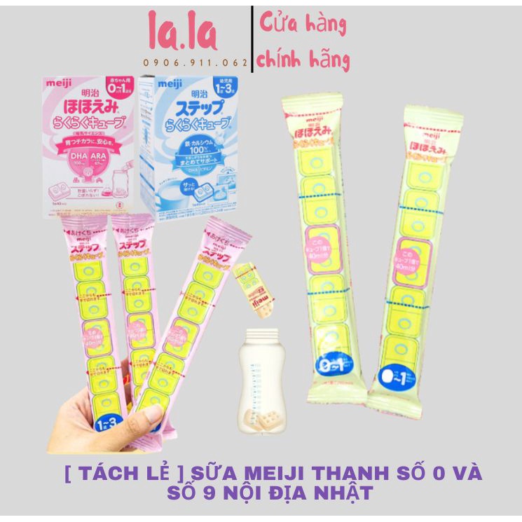 Sữa MEIJI Thanh Số 0 Và Số 9 Nội Địa Nhật Bản Thanh Tách Lẻ 27g dành cho bé