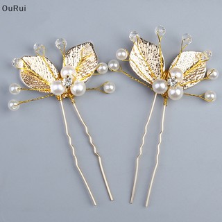 Phụ Kiện Cài Tóc Hình Chiếc Lá Đính Pha Lê handmade