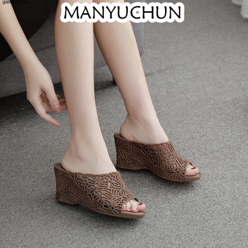 MANYUCHUN  dép nữ Dép xăng đan đế xuồng cao gót sandal nữ 2023 thời trang  Unique Chất lượng cao Thanh lịch Đẹp X0101617 36Z230909