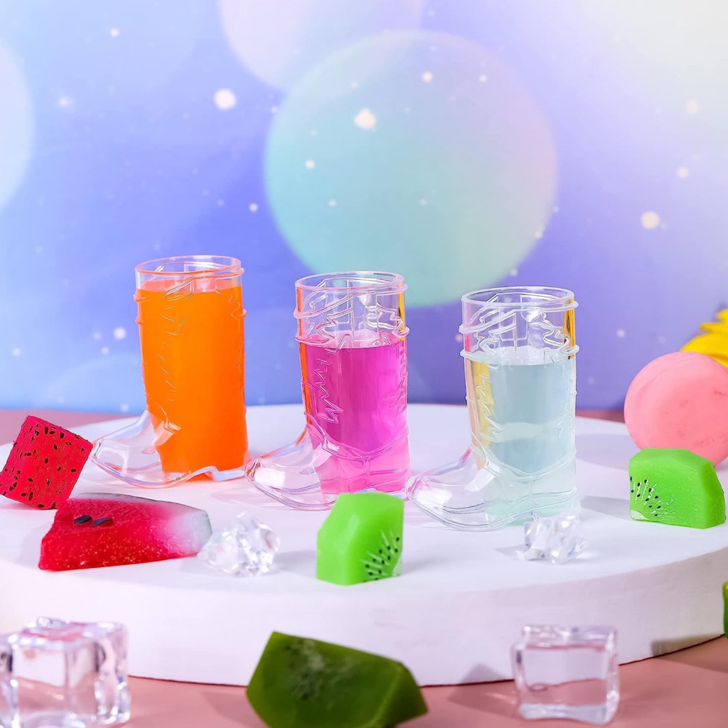 Set 5 Kính Cao Bồi mini Bằng Nhựa Cứng Phong Cách Phương Tây Cho Bữa Tiệc