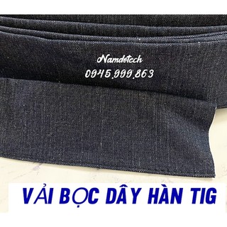 1 mét - vải bọc dây hàn tig, vải bọc mỏ hàn tig, phụ kiện máy hàn tig