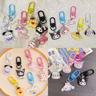 Trong Suốt Móc Khóa Hình sanrio melody kuromi cinnamoroll Dễ Thương