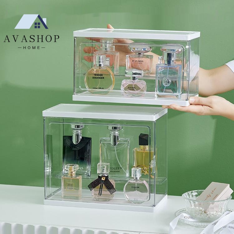 Avashop66 Hộp Mica Trong Suốt,Hộp Đựng Nước Hoa Để Bàn Đa Năng Tiện Dụng Kệ đựng Nước Hoa