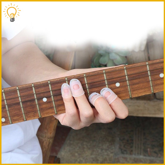 Set 5 Vỏ Bọc Ngón Tay Chống Trượt Giảm Đau Khi Chơi Đàn ukulele