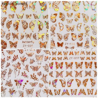 [fas] Sticker Dán Móng Tay Hình Bươm Bướm