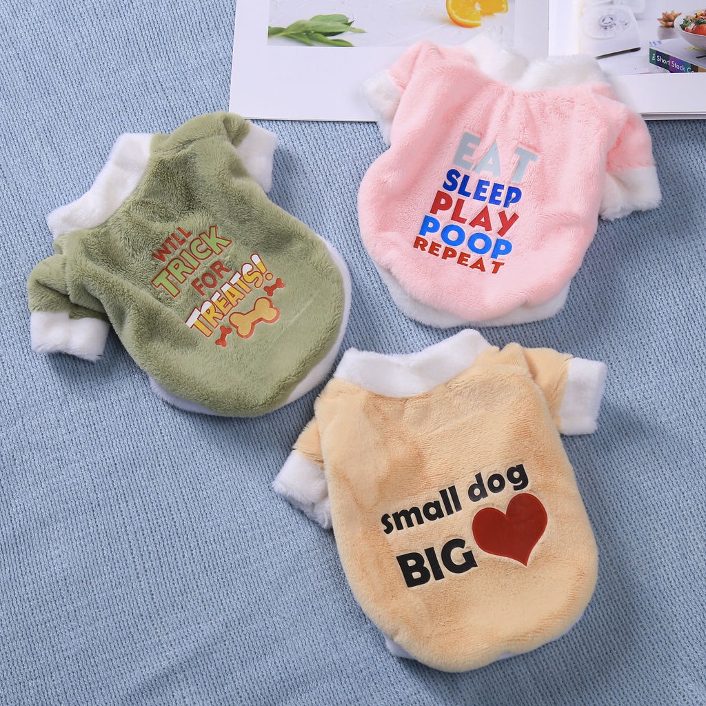 Áo Khoác Giữ Ấm Mùa Thu Đông Họa Tiết Trái Tim Dễ Thương Cho Thú Cưng