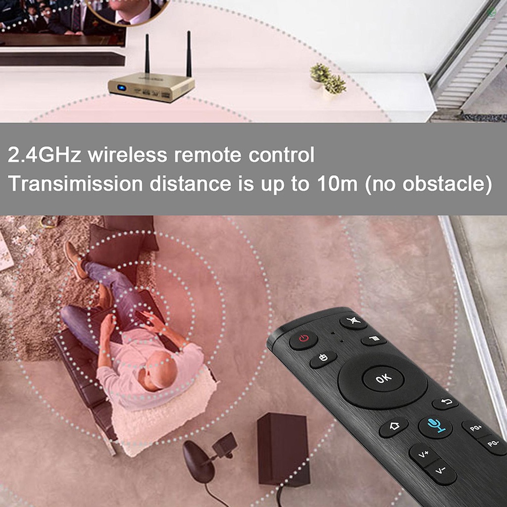 Điều Khiển Từ Xa Không Dây flv 2.4g Với Đầu Nhận usb Cho smart tv android tv box Hpc pc Đen