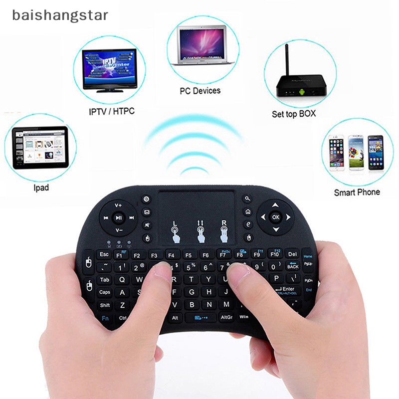 Bàn PhíM TíCh HợP ChuộT Bay baishangstar mini 2.4g Không Dây Cho android smart tv box pc Phụ Kiện Chuyên Dụng Dành Cho adf