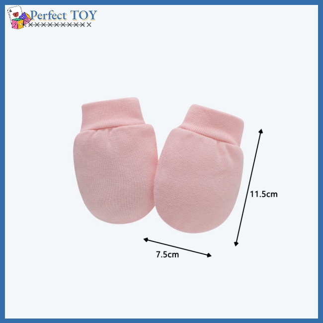 Sf set Vớ cotton Trơn Màu Kèm Mũ Len Chấm Bi Dành Cho Bé Sơ Sinh