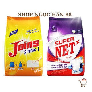 Bột giặt joins 2,7kg - super net 3kg giặt & xả 2 trong 1, siêu sạch
