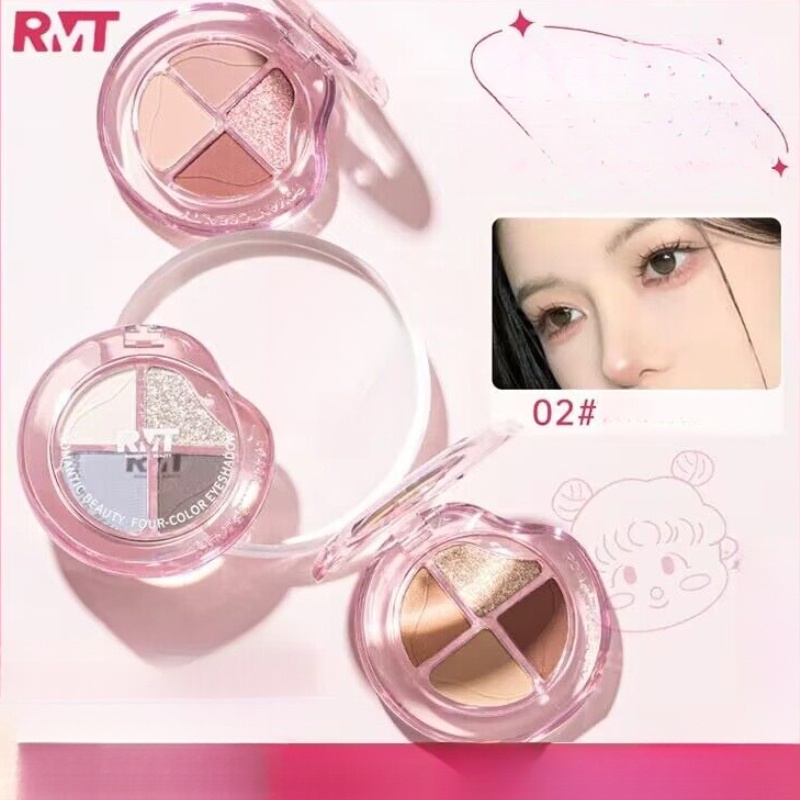 ROMANTIC BEAUTY Bảng phấn mắt nhũ mịn giúp làm sáng vùng mắt