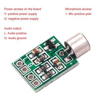 DC2.5-9V Mini Micro Mô-đun âm thanh Pickup Khuếch đại Mạch Mô-đun Micro Bảng mạch