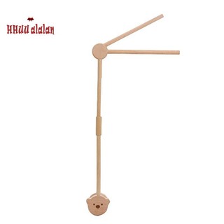 1 bộ giá đỡ chuông lục lạc di động bằng gỗ treo nôi em bé sơ sinh