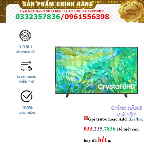 Tivi Samsung 43 inch Crystal UHD 4K CU8000 | SALE