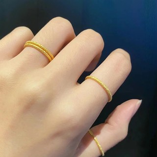 Nhẫn thép titan mạ vàng 18k đính đá sang trọng