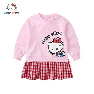 Đầm Hello Kitty Màu Đỏ Dễ Thương Cho Bé Gái