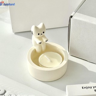 Phim hoạt hình Kitten Candle Holder Warming Paws Thơm Light Holder Candle Holder Furn