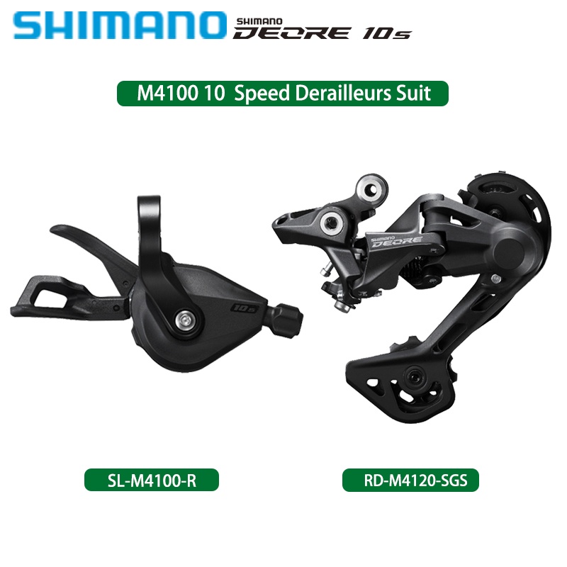 Shimano DEORE M4100 10V Groupset 1X10S M4100 Cần số M4120 Phía sau Derailleur Phù hợp với SHADOW 2x10 Bộ tốc độ Phụ tùng chính hãng