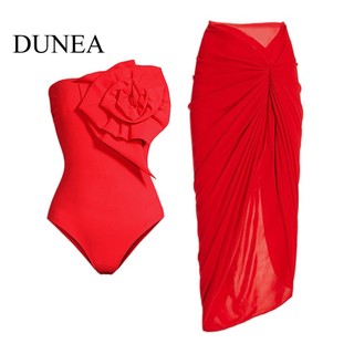 Dunea bộ đồ bơi một mảnh họa tiết hoa 3d xinh xắn cho nữ