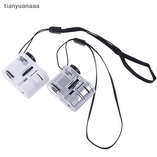 Kính hiển vi mini bỏ túi 60x tích hợp đèn led