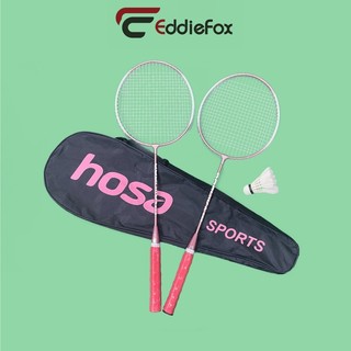 .bộ 2 chiếc vợt cầu lông hosa cao cấp tặng kèm túi đựng, vợt cầu lông bền đẹp cho học sinh sinh viên