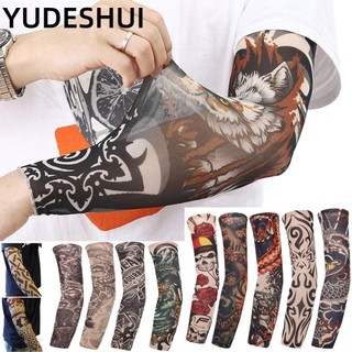 YUDESHUI Găng tay thể thao họa tiết hình xăm chống tia UV chất lượng cao