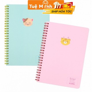 Sổ lò xo kép kẻ ngang 120 trang A5 Klong MS 537 bìa màu Pastel giấy 100gsm VPPTUEMINH, Klong Lined