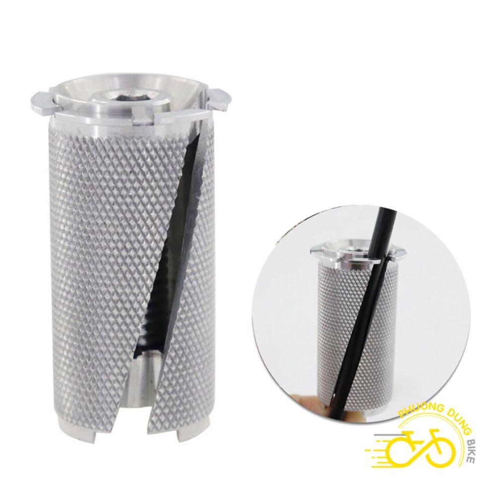 Chốt hoa thị - bông mai cho phuộc carbon xe đạp (Loại đi âm dây)