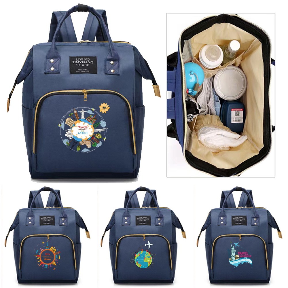 Large Capacity Diaper Bag Diaper Bag Care Backpack Mommy Bag Travel Series Travel Convenience Bottle