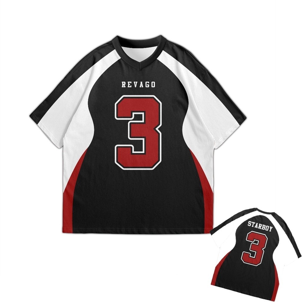 Áo Jersey mùa hè mới Áo Jersey thời trang thông thường Oversize Cổ điển Vintage Retro Jersey