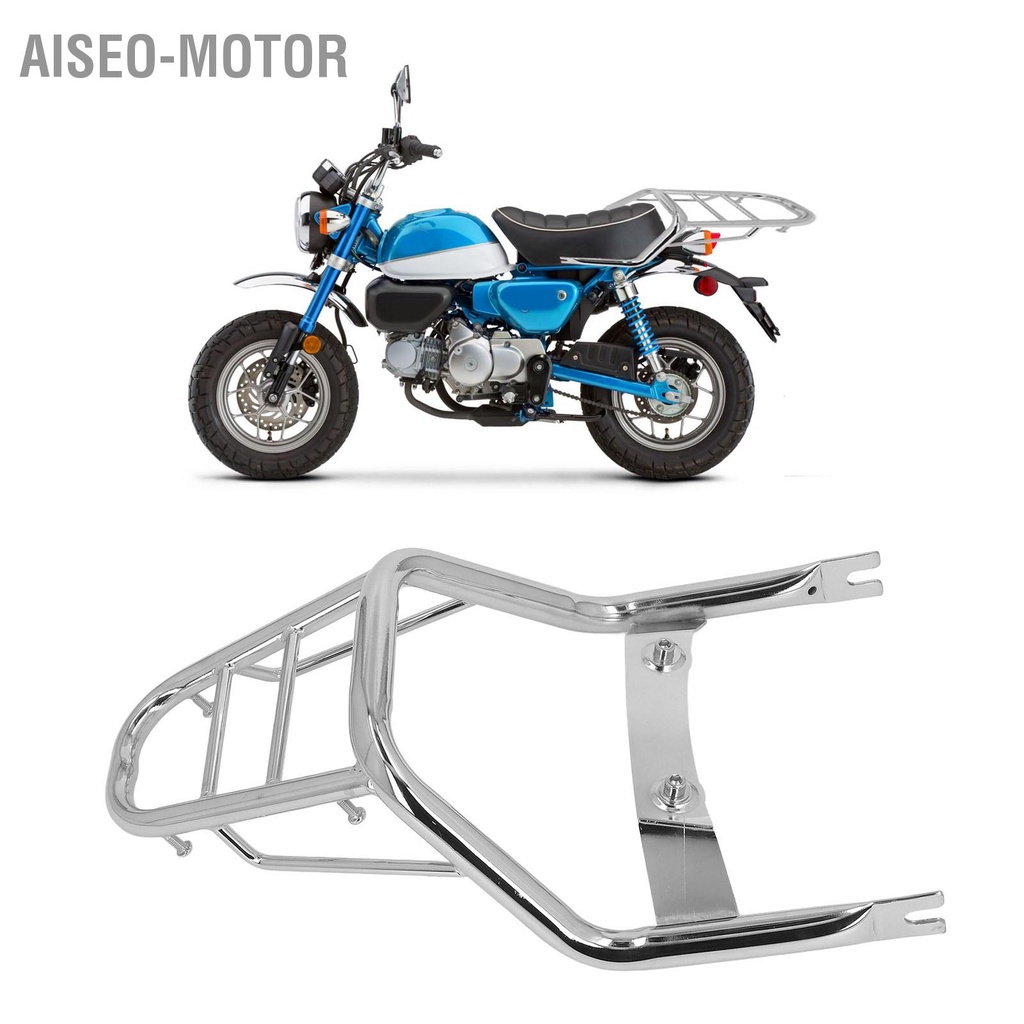 Aiseo-Motor Thay thế kệ để hành lý phía sau bằng thép carbon mạ Chrome cho MONKEY 125 2018‑2022