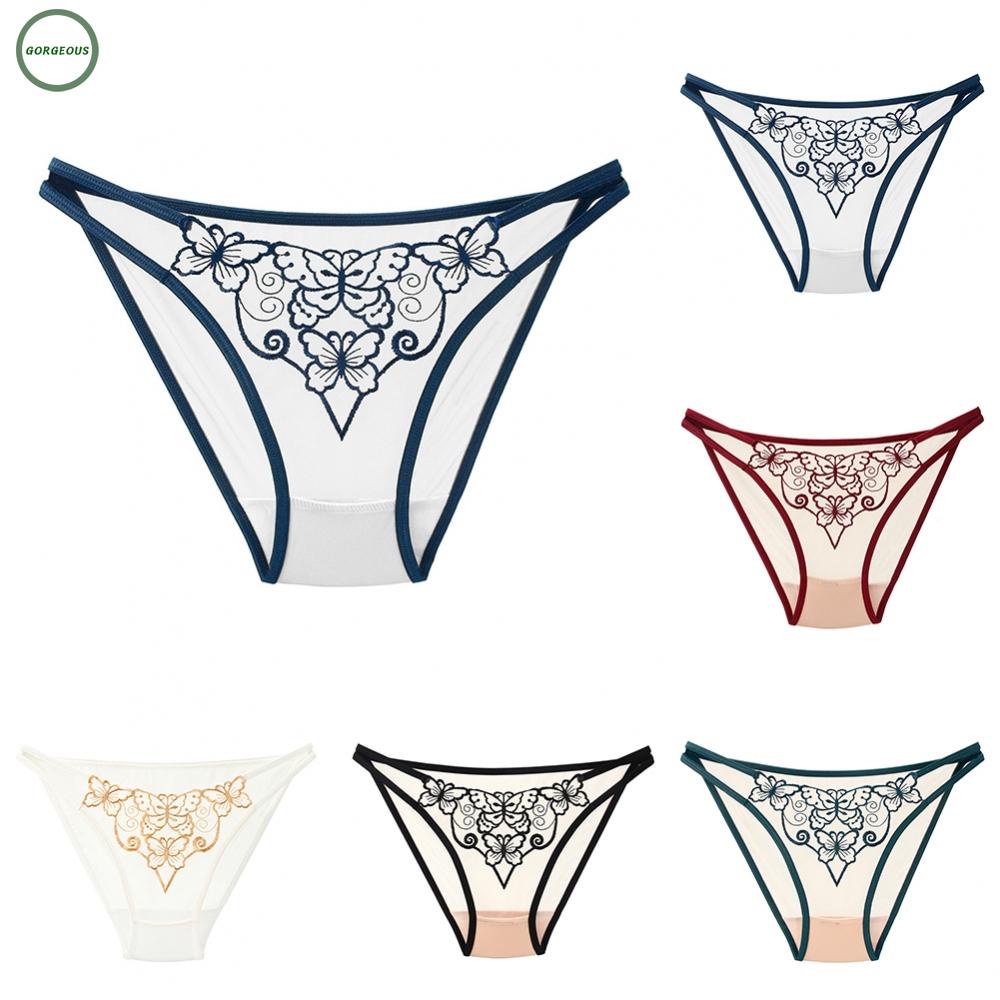 New Coming~Panties Underwear Women All Season Daily/Night Embroidery Regular Sexy#Home Essentialses
