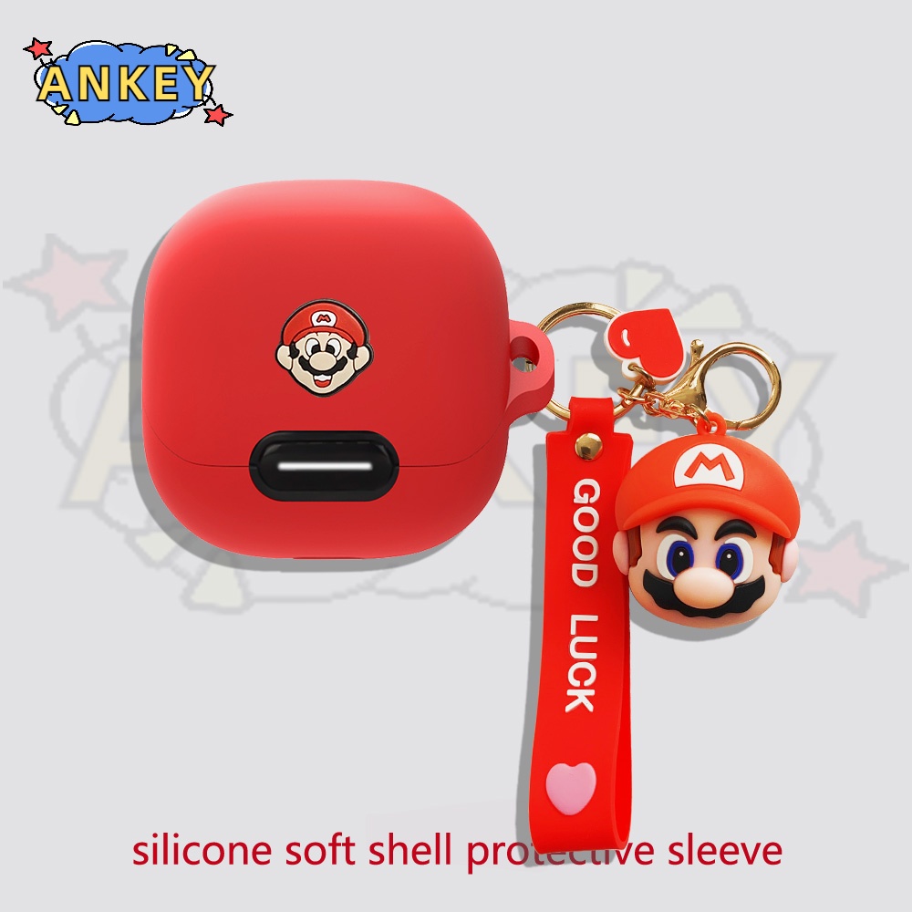 Case For Anker SoundCore Liberty 4 NC VR P10 / Air 2 Pro Earphone Silicone Cover Cute Bear Earbuds Soft Protective Headphone Headset Skin