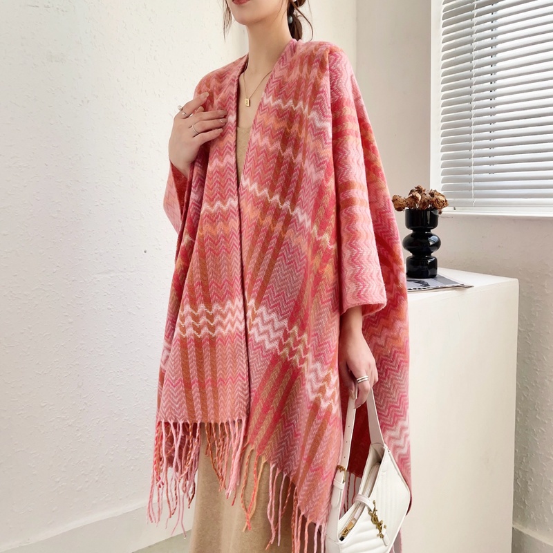 2023 Khăn Choàng Mới Có Tay Vòng Tay Châu Âu Mỹ Xuân Thu Đông Tân Cương Tây Tạng Du Lịch Phong Cách Dân Tộc Chia Khăn Choàng