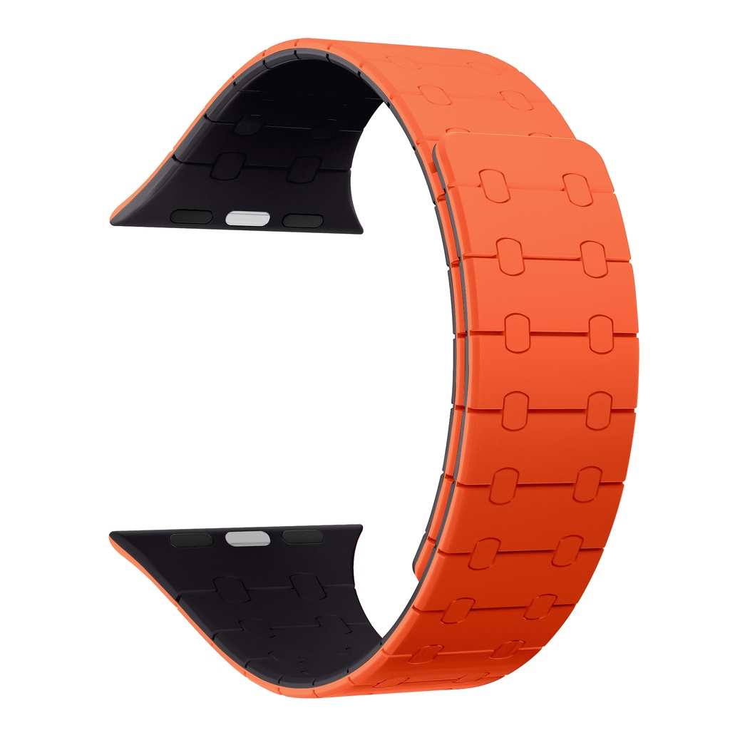Silicone Dây Đeo Silicon Có Nam Châm Cho Đồng Hồ Thể Thao Thông Minh 44Mm 42 40mm 38mm 38mm 9 8 ultra2 49mm 7 41