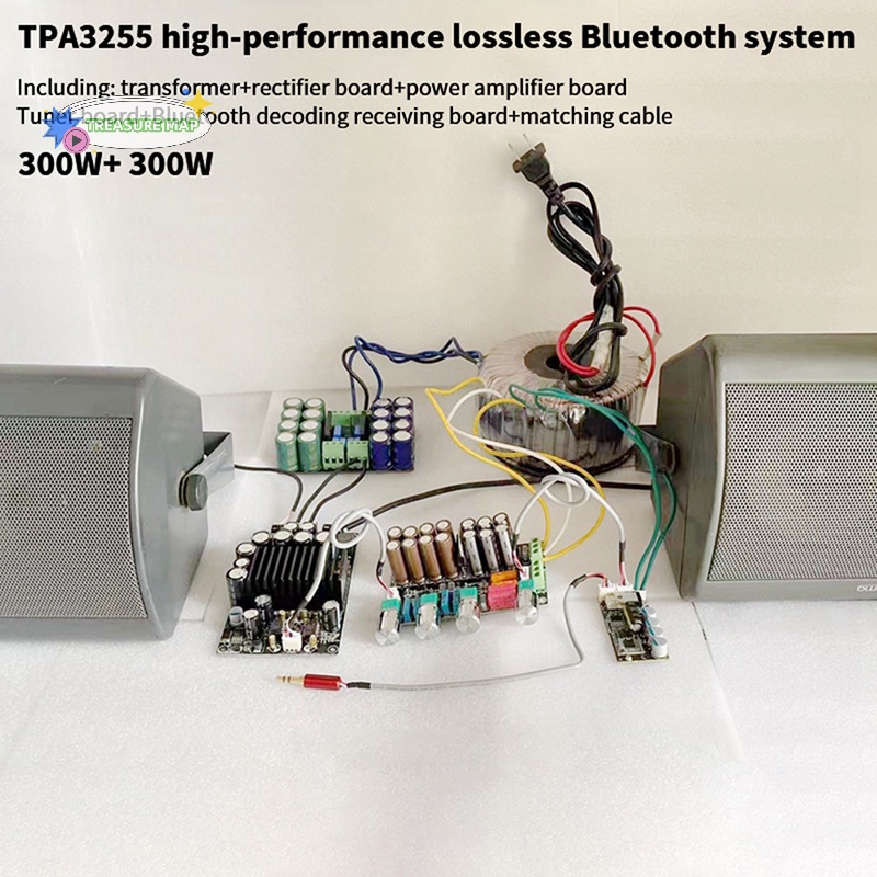 Bảng Mạch Khuếch Đại Âm Thanh hifi tpa3255 Kênh 2.0 600w 300w * 2