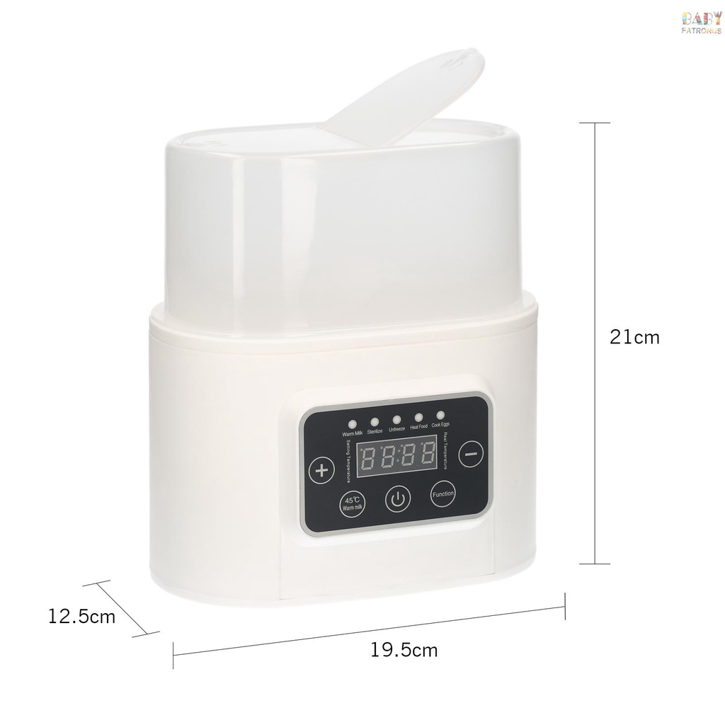 Máy Hâm Nóng Bình Sữa Em Bé 5 Trong 1 Màn Hình Kỹ Thuật Số Có Hẹn Giờ Tiệt Trùng Giữ Ấm Cho Mẹ Và Bé