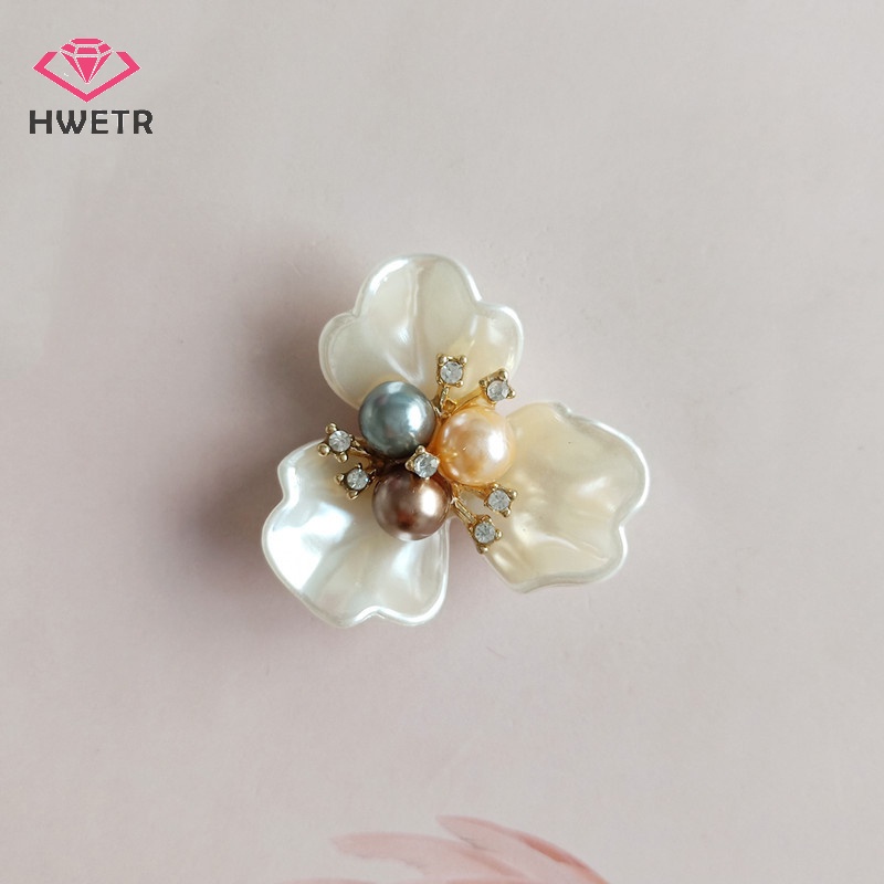 1 Đĩa Hoa Cúc Bằng Hợp Kim Đính Ngọc Trai Và Kim Cương Giả Dùng Làm Trang Sức Thủ Công diy Mới